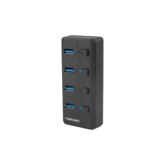 Natec Mantis 2 aktivno vozlišče s funkcijo polnjenja 4x USB 3.0 HUB, stikalo, napajalnik