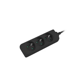 Podaljševalni kabel Lanberg PS0, 3 vtičnice, 1,5 m, črn Podaljševalni kabel Lanberg PS0, 3 vtičnice, 1,5 m, črn