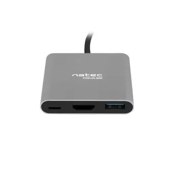 Natec večportni adapter Fowler MINI USB-C PD, USB 3.0, HDMI 4K