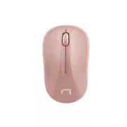 Natec Optična miška TOUCAN/1600 DPI/Testiranje/Optična/1 600 DPI/Wireless USB/White-Pink