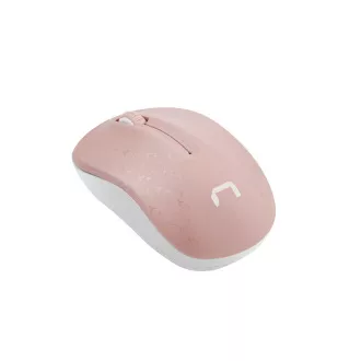 Natec Optična miška TOUCAN/1600 DPI/Testiranje/Optična/1 600 DPI/Wireless USB/White-Pink