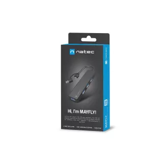 Natec MAYFLY vozlišče 4xUSB-A 3.0 HUB   adapter USB-A