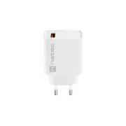 Univerzalni polnilec Natec RIBERA 18W 1X USB-A, bel