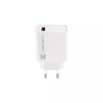 Univerzalni polnilec Natec RIBERA 18W 1X USB-A, bel