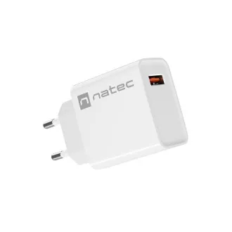 Univerzalni polnilec Natec RIBERA 18W 1X USB-A, bel