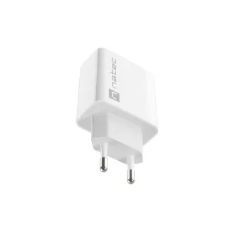 Univerzalni polnilec Natec RIBERA 18W 1X USB-A, bel