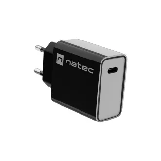 Natec RIBERA 20W 1X USB-C univerzalni polnilec, črn