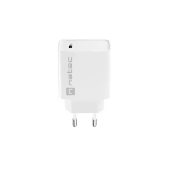 Natec RIBERA 20W 1X USB-C univerzalni polnilec, bel