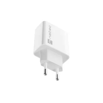Natec RIBERA 20W 1X USB-C univerzalni polnilec, bel