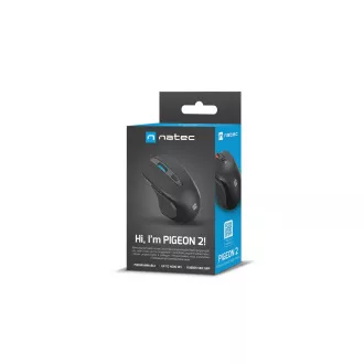Natec Optična miška PIGEON 2/4 000 DPI/Office/Optical/4 000 DPI/Wireless USB/Black