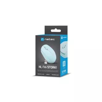 Miška Natec STORK/Office/Optical/1 600 DPI/Wireless USB/Blue