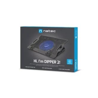 Hladilna podloga za nb Natec DIPPER 2, 12,1-17,3", LED, 1xfan, 2xUSB Hladilna podloga za nb Natec DIPPER 2, 12,1-17,3", LED, 1xfan, 2xUSB