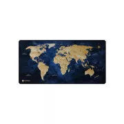 Maxi podloga za miško Natec WORLD, 80x40cm, modra