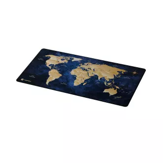 Maxi podloga za miško Natec WORLD, 80x40cm, modra