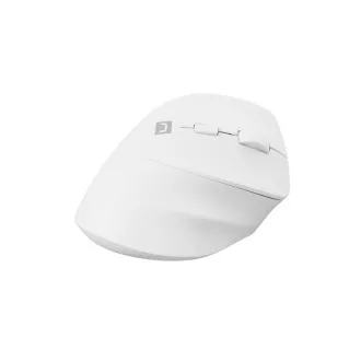 Natec CRAKE 2 Brezžična miška/Office/Optical/2 400 DPI/USB BT/White/Vertical/Optical/Right-handed