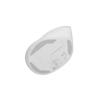 Natec CRAKE 2 Brezžična miška/Office/Optical/2 400 DPI/USB BT/White/Vertical/Optical/Right-handed