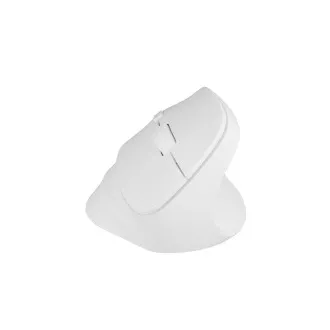 Natec CRAKE 2 Brezžična miška/Office/Optical/2 400 DPI/USB BT/White/Vertical/Optical/Right-handed