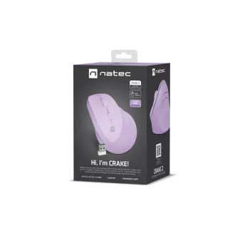 Brezžična navpična miška Natec CRAKE 2/Optical/2 400 DPI/USB BT/Levan/Vertical/Optical/Pro za desno roko