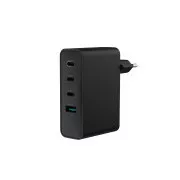 Univerzalni polnilec USB Natec GaN 100W, 3x USB-C, 1x USB-A, črn