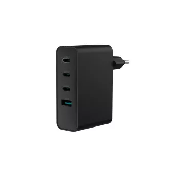 Univerzalni polnilec USB Natec GaN 100W, 3x USB-C, 1x USB-A, črn