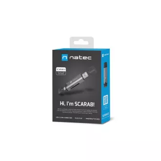 Natec SCARAB 3 USB-A   USB-C 3.1 GEN 1/microSD/microSDHC/microSDXC/SD/SDHC/SDXC/T-Flash bralnik kartic