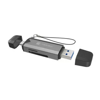 Natec SCARAB 3 USB-A   USB-C 3.1 GEN 1/microSD/microSDHC/microSDXC/SD/SDHC/SDXC/T-Flash bralnik kartic