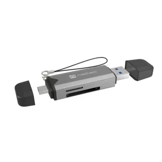 Natec SCARAB 3 USB-A   USB-C 3.1 GEN 1/microSD/microSDHC/microSDXC/SD/SDHC/SDXC/T-Flash bralnik kartic