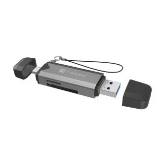 Natec SCARAB 3 USB-A   USB-C 3.1 GEN 1/microSD/microSDHC/microSDXC/SD/SDHC/SDXC/T-Flash bralnik kartic