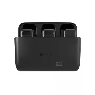 Mobilni brezžični mikrofon Natec HOPPER LAVALIER USB-C, 2 kosa