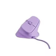 Natec CRAKE 2 PRO Vertikalna miška/Vertikalna/Optična/Desna/12 400 DPI/Brezžični USB-A/Vijolična