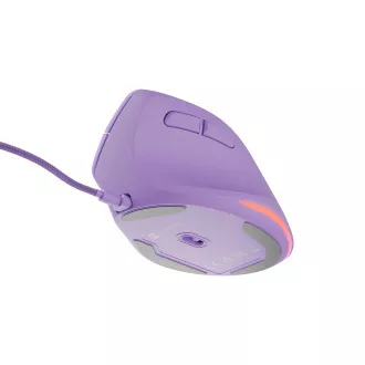 Natec CRAKE 2 PRO Vertikalna miška/Vertikalna/Optična/Desna/12 400 DPI/Brezžični USB-A/Vijolična