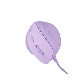 Natec CRAKE 2 PRO Vertikalna miška/Vertikalna/Optična/Desna/12 400 DPI/Brezžični USB-A/Vijolična