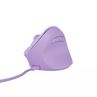 Natec CRAKE 2 PRO Vertikalna miška/Vertikalna/Optična/Desna/12 400 DPI/Brezžični USB-A/Vijolična
