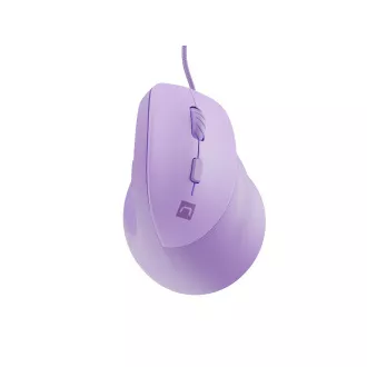 Natec CRAKE 2 PRO Vertikalna miška/Vertikalna/Optična/Desna/12 400 DPI/Brezžični USB-A/Vijolična