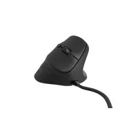 Natec CRAKE 2 PRO Vertikalna miška/Vertikalna/Optična/Desna/12 400 DPI/Brezžični USB-A/črna