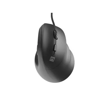 Natec CRAKE 2 PRO Vertikalna miška/Vertikalna/Optična/Desna/12 400 DPI/Brezžični USB-A/črna