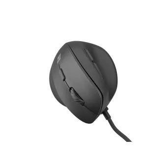 Natec CRAKE 2 PRO Vertikalna miška/Vertikalna/Optična/Desna/12 400 DPI/Brezžični USB-A/črna