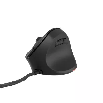 Natec CRAKE 2 PRO Vertikalna miška/Vertikalna/Optična/Desna/12 400 DPI/Brezžični USB-A/črna