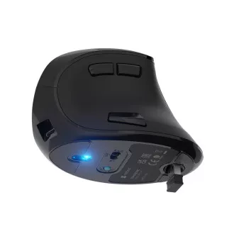 Natec EUPHONIE PRO/Vertikalna/Blue Sense/Desna/4,000 DPI/USB BT/črna vertikalna brezžična miška