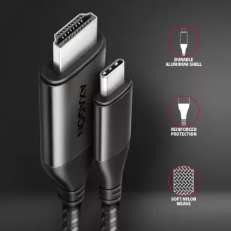AXAGON RVC-HI2MC, USB-C -> HDMI 2.0a, redukcija / kabel 1,8 m, 4K/60Hz HDR10