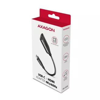AXAGON RVC-HI2M, USB-C -> HDMI 2.0a, reduktor/adapter, 4K/60Hz HDR10