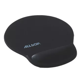 Allsop Gelska podloga za miško črna, 20 mm podpora za zapestje