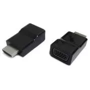 Kabelski adapter HDMI za VGA, M/F, črn