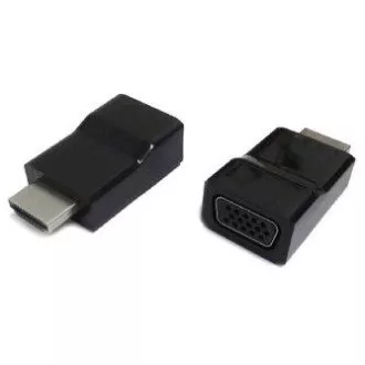 Kabelski adapter HDMI za VGA, M/F, črn