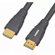 PremiumCord Kabel HDMI A - HDMI A M/M 3 m, zlati konec.