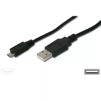 PremiumCord Kabel micro USB 2.0, A-B 3 m
