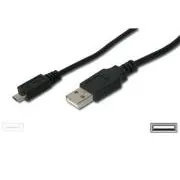 PremiumCord Kabel micro USB 2.0, A-B 3 m