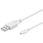 PremiumCord Kabel micro USB 2.0, A-B, 5 m, bel
