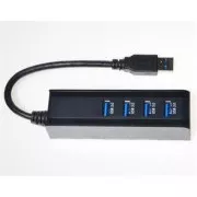 PremiumCord USB 3.0 Superspeed HUB s 4 priključki