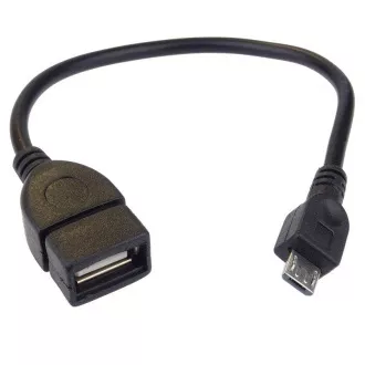 PremiCord Redukcija kabla USB A/fem-MicroUSB/mal20cm